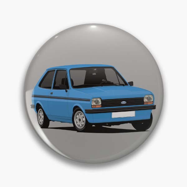 Item preview, Cornering Fiesta Mk1 - blue - black stripes designed and sold by knappidesign.