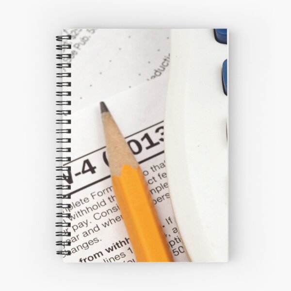 Item preview, IRS form W-4 close up with tax preparation tools designed and sold by tethysimaging.