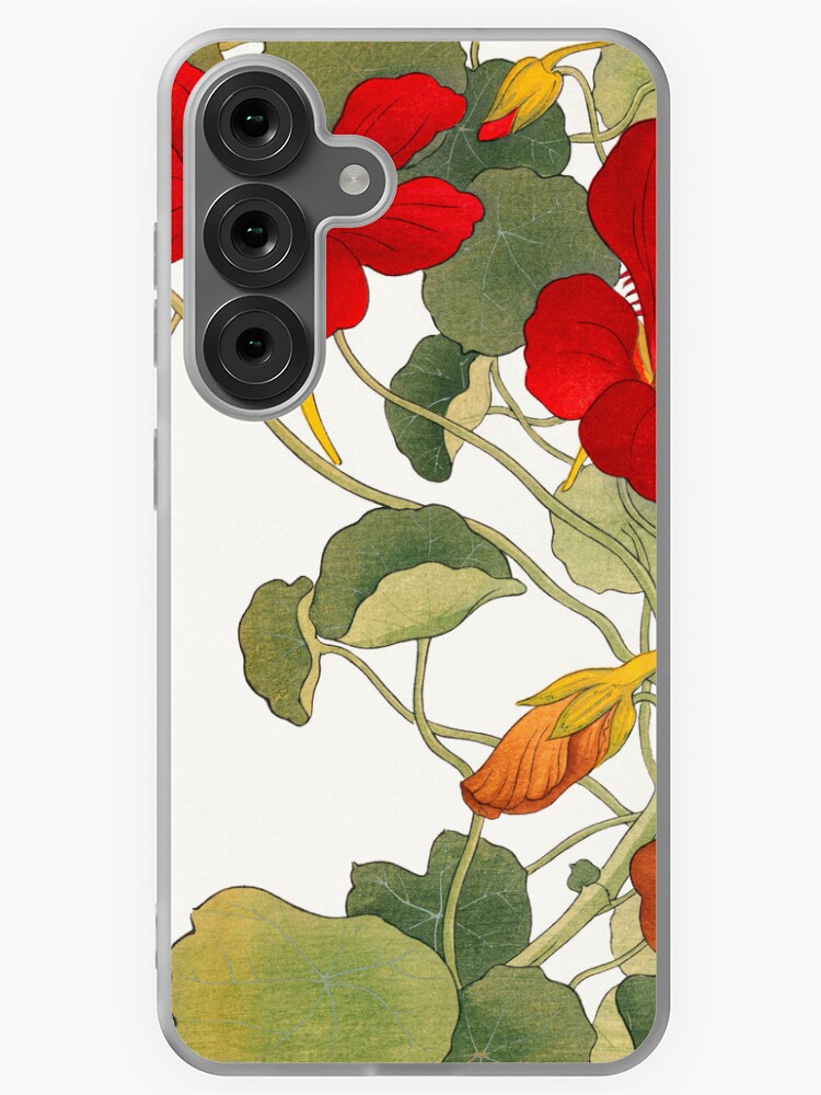 Aperçu 1 sur 4. Coque Samsung Galaxy avec l'œuvre Fleur de capucine créée et vendue par kimmary0.