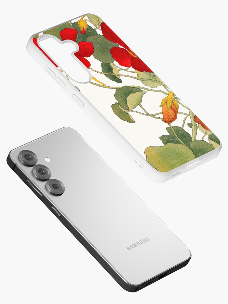 Aperçu 2 sur 4. Coque Samsung Galaxy avec l'œuvre Fleur de capucine créée et vendue par kimmary0.
