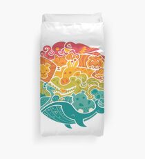 Animal Rainbow Duvet Cover