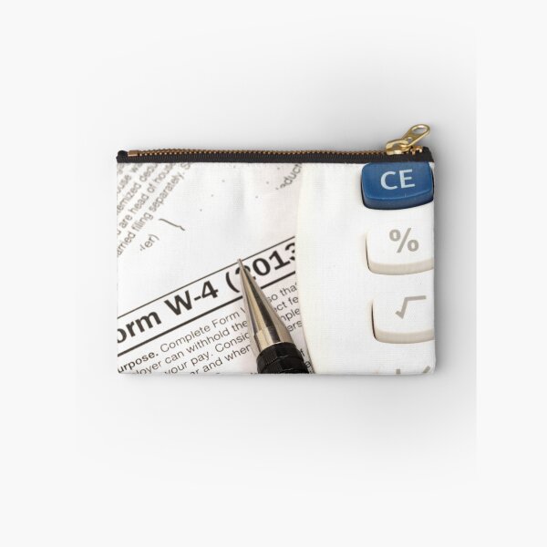 Item preview, IRS form W-4 close up with tax preparation tools designed and sold by tethysimaging.
