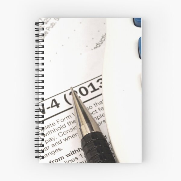 Item preview, IRS form W-4 close up with tax preparation tools designed and sold by tethysimaging.