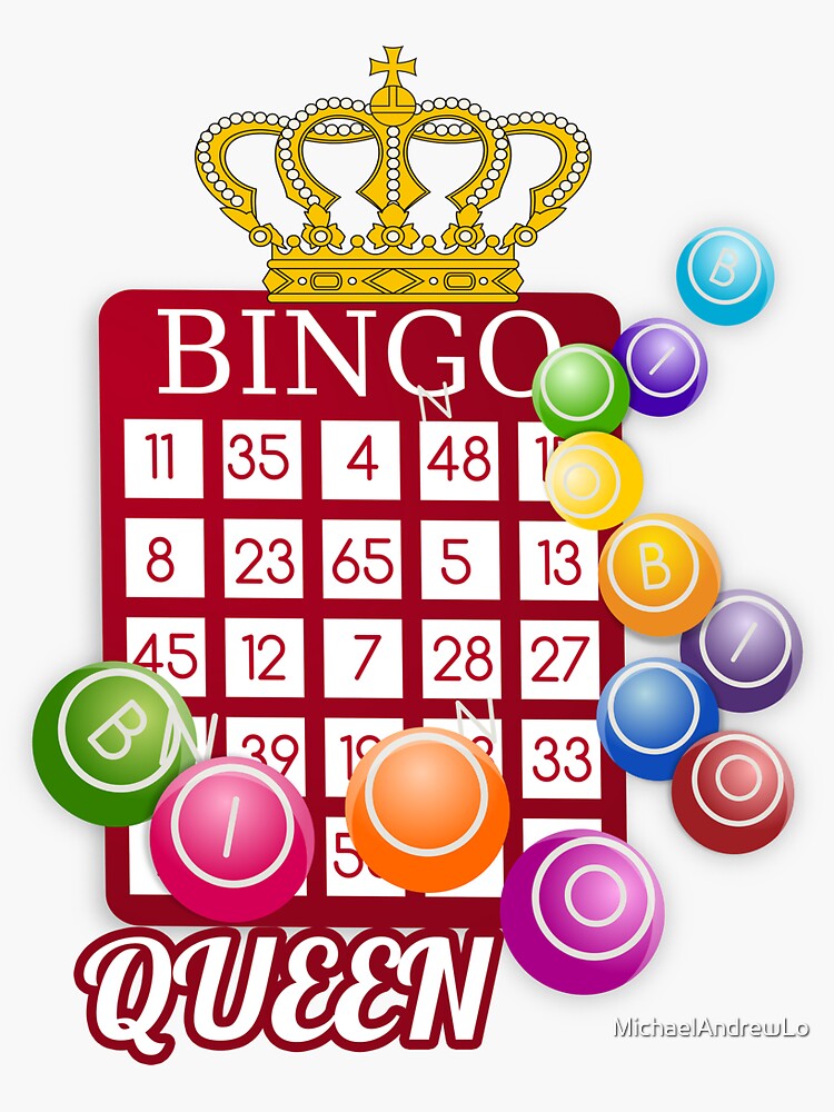 Bingo T-Shirt Bingo Queen Pink Crown Tee Bingo Player Gift Bingo T-Shirt Bingo Queen Pink Crown Tee Bingo Player Gift