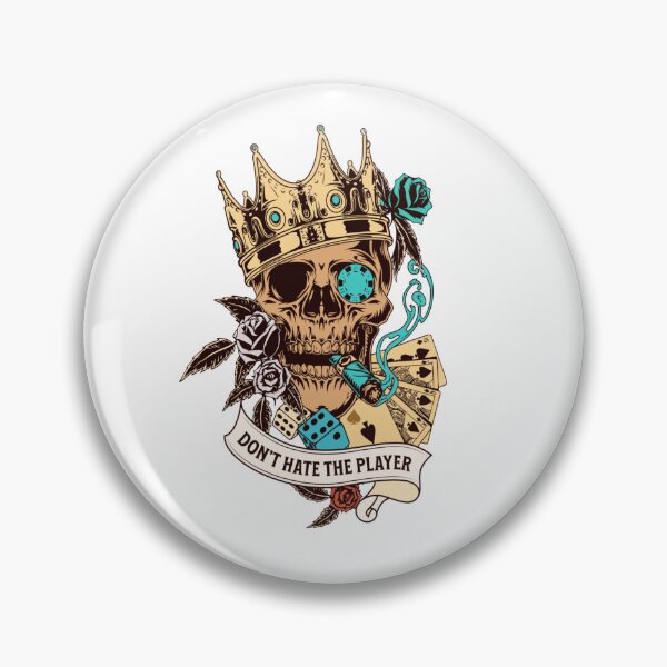 Item preview, Player Skull designed and sold by DINAH PHELMS ⭐ ⭐ ⭐ ⭐ ⭐.