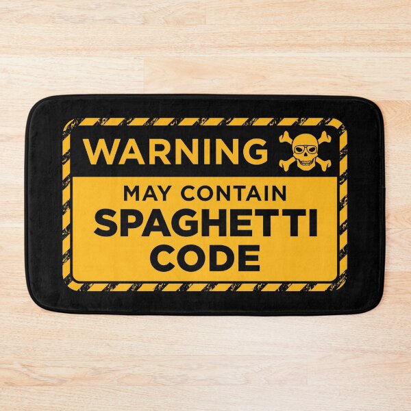 Item preview, Warning - May Contain Spaghetti Code designed and sold by Blitzcreed.