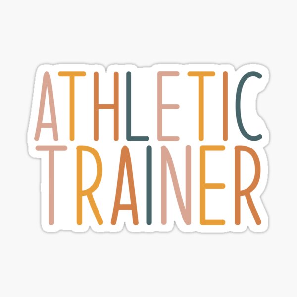 "Athletic trainer" Sticker by sammyjeanmontag Redbubble