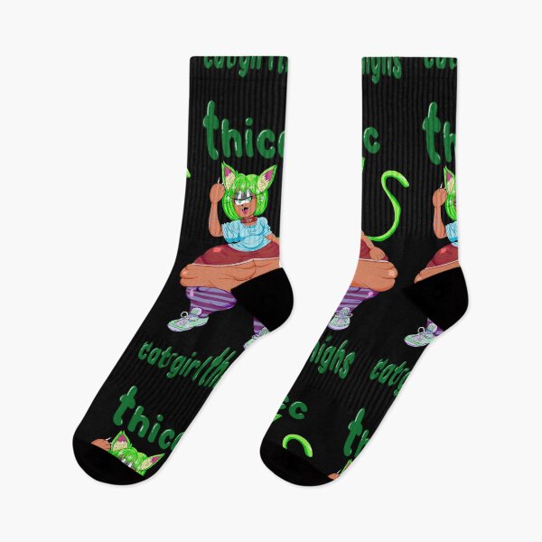 Item preview, Thick cat girl thighs designed and sold by pitwithabow.