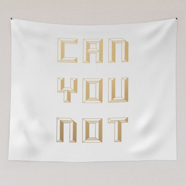 Item preview, CAN YOU NOT (gold) designed and sold by starkle.