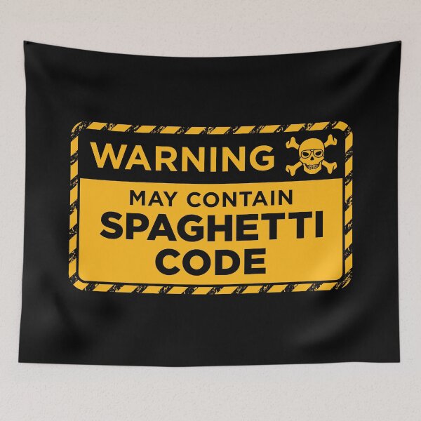 Item preview, Warning - May Contain Spaghetti Code designed and sold by Blitzcreed.