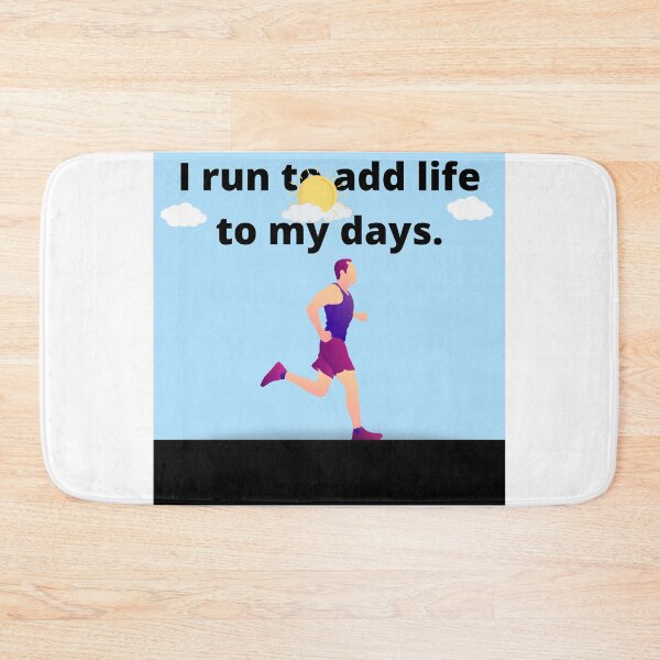 Item preview, I run to add life to my days designed and sold by LGMmugsdesign.