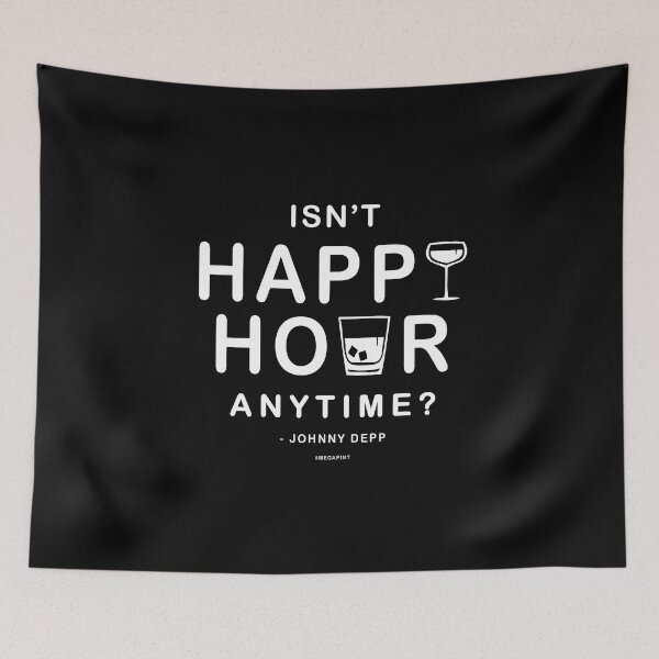 Item preview, Isn't Happy Hour Anytime Justice For Johnny - Isn't Happy Hour Anytime Mega Pint Shirt - Mega Pint Johnny Depp - Isn't Happy Hour Anytime Mega Pint of red wine - johnny depp a mega pint of red wine designed and sold by ActiveNerd.