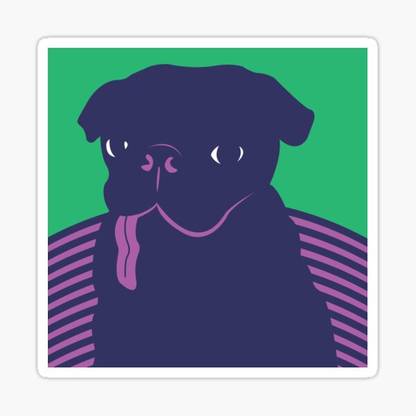 Sassy Pug Sticker