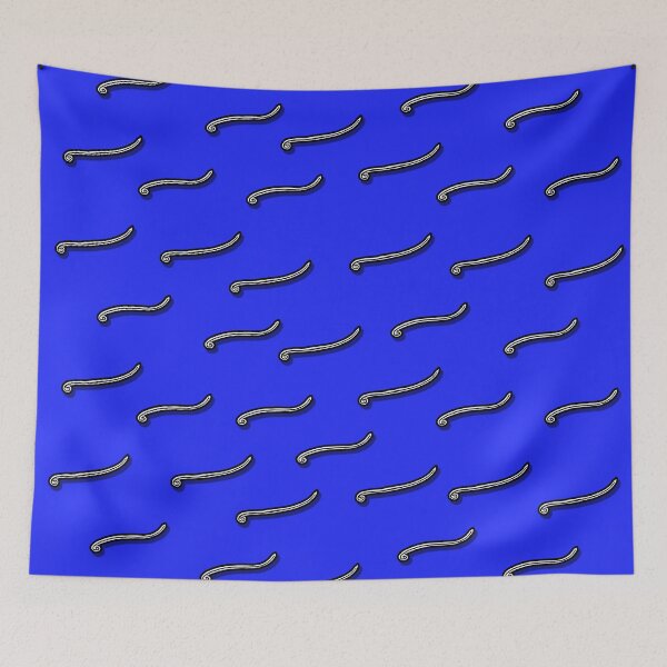 Item preview, The Wind, White Swirls on Blue, Repeating Pattern designed and sold by HBBArtShop.