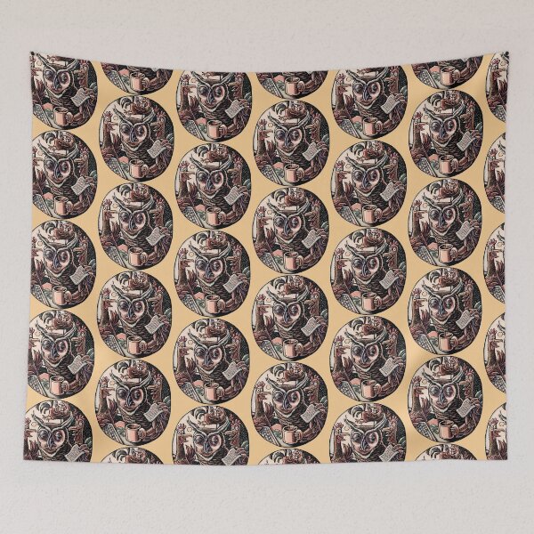 Item preview, Tired Owl and Rooster Coworkers designed and sold by LisaHaney.
