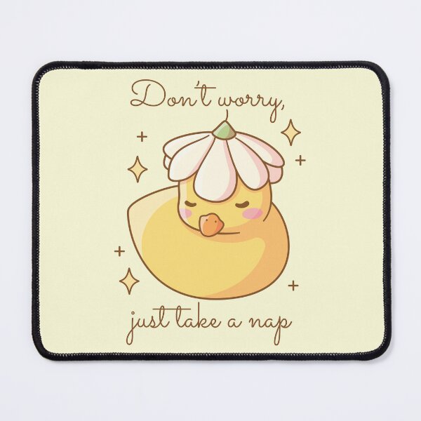 Item preview, Dont Worry, Just Take a Nap - Cute Duckling with Flower Hat designed and sold by LuYukari.