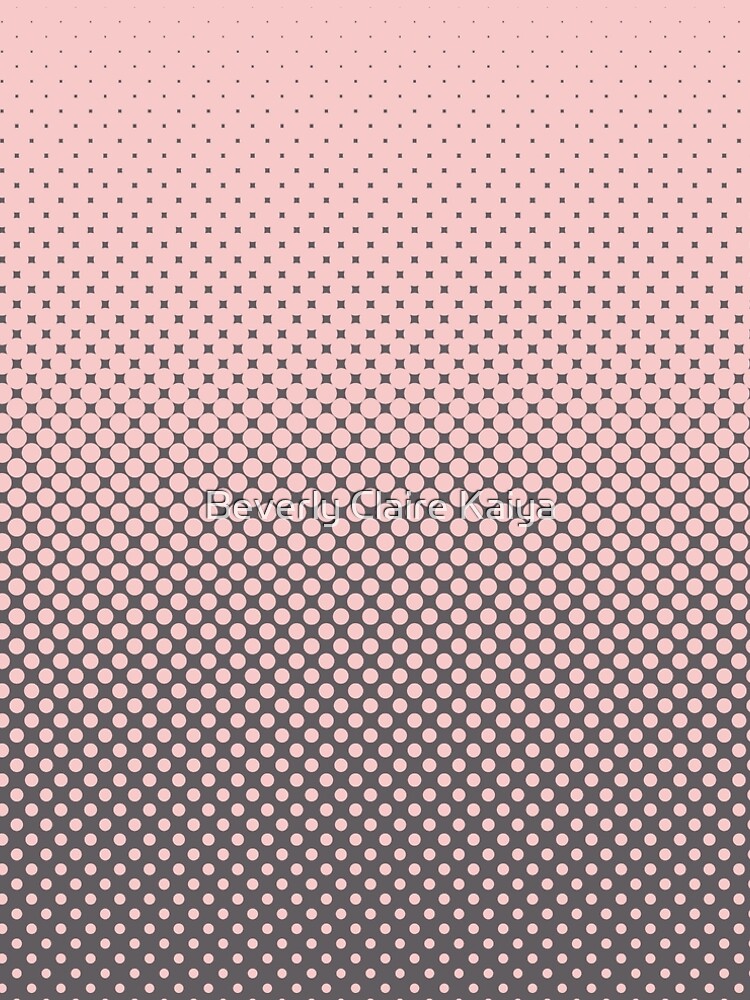 Polka Dots Millennial Pink Opal Grey Trendy by beverlyclaire