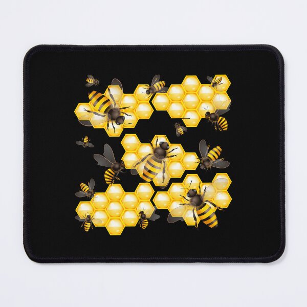 Item preview, Needy Bees (NO Puns TEXT - On Black) designed and sold by PawsitiveMum.