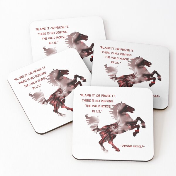 Item preview, Quote - Virginia Woolf, Fractal Collection 36 - Horse designed and sold by Patricia Johnston.