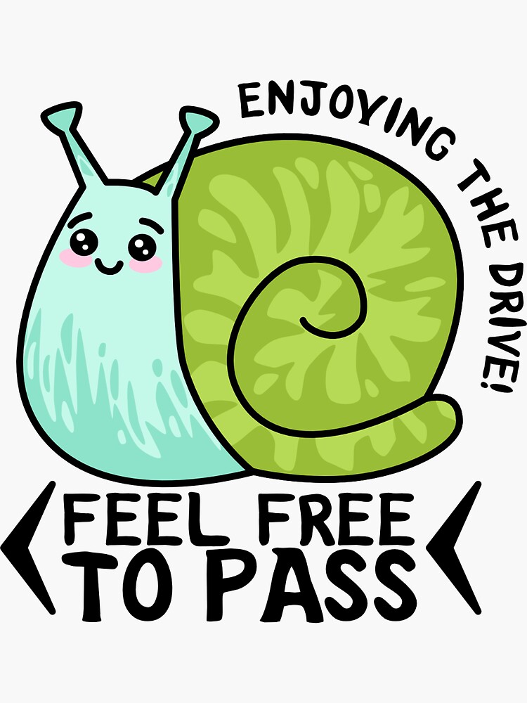 "Snail Bumper Sticker" Sticker by EmCZimmer Redbubble