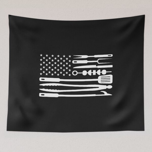 Item preview, Grilling and Barbeque American Flag designed and sold by The Jackalope.