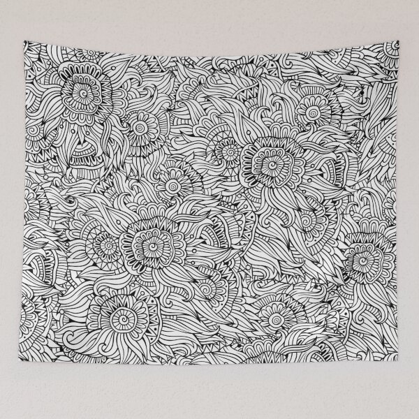 Item preview, Grey Floral Pattern designed and sold by Olga Chetverikova.