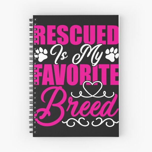 Item preview, Rescued is my favorite breed pink design for dogs lovers shirt designed and sold by Designandlove.