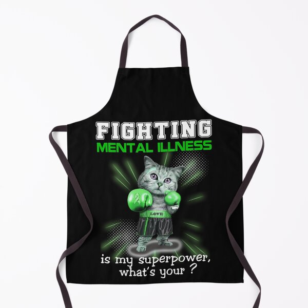 Item preview, Funny Cat Fighting Mental Illness Is My Superpower What's Your designed and sold by Kohend.