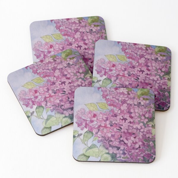 Item preview, Lilacs watercolour painting  designed and sold by esvb.