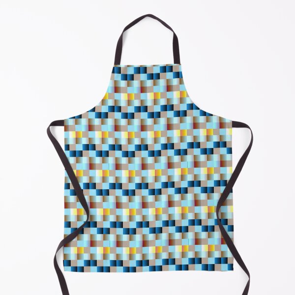 Item preview, Colorful-blue-brown-yellow gradient pattern of squares designed and sold by Acolors.