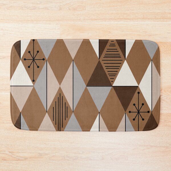 Artikelvorschau, Atomic Age Art Diamonds Kaffeebraun entworfen und verkauft von thepixelgarden.