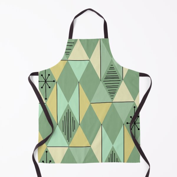 Aperçu de l'œuvre Atomic Age Art Diamants Menthe Vert Jaune créée et vendue par thepixelgarden.
