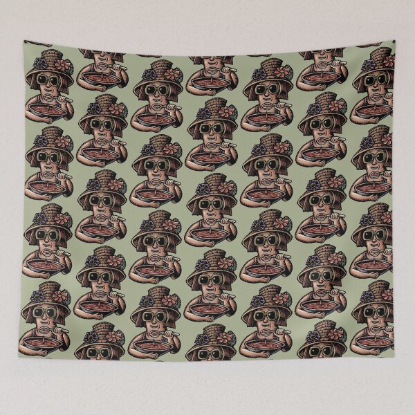 Item preview, Soup Eating Woman in Hat designed and sold by LisaHaney.