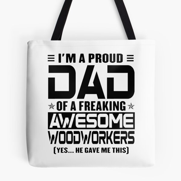 Artikelvorschau, Ich bin ein stolzer Vater eines verdammt tollen Holzarbeiters, lustiges Papa-Shirt, Vater eines Holzarbeiters, Papa-Geschenke, Weihnachtsgeschenke für Papa entworfen und verkauft von xlnv.
