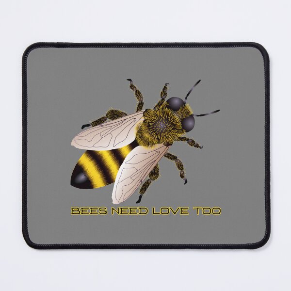 Item preview, Bees Need Love Too! (On Dk. Grey) designed and sold by PawsitiveMum.