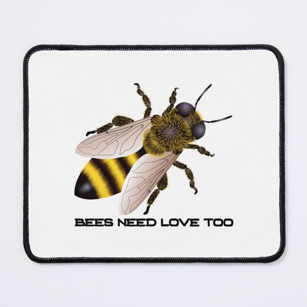 Item preview, Bees Need Love Too! (On Yellow) designed and sold by PawsitiveMum.