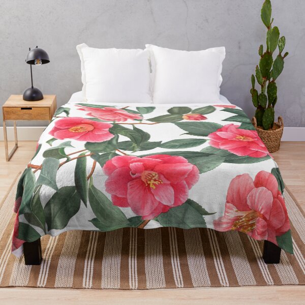 Item preview, Beautiful Camellia Flowers and Leaves Pattern designed and sold by silviaol.