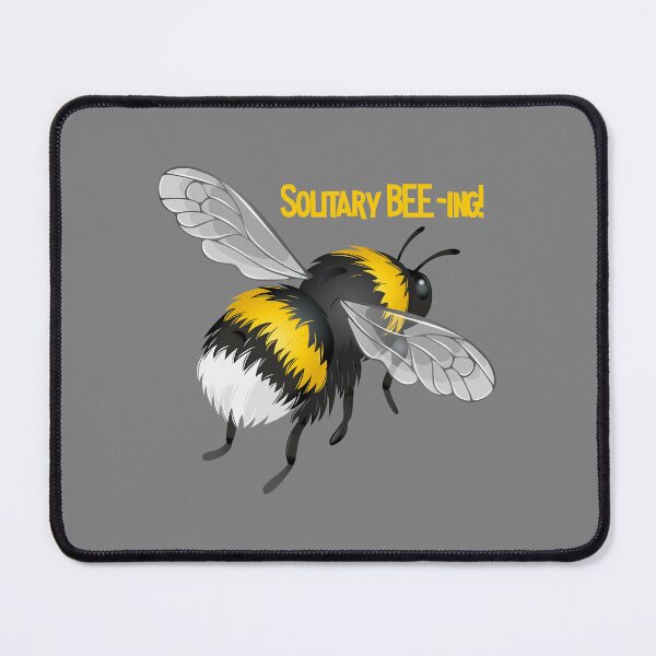 Item preview, Solitary BEE-ing! (On Dk. Grey) designed and sold by PawsitiveMum.