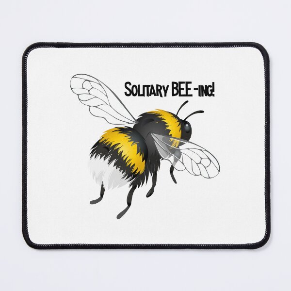Item preview, Solitary BEE-ing! (On Grey) designed and sold by PawsitiveMum.