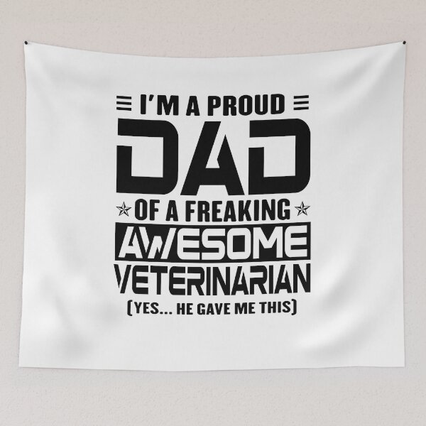 Item preview, I’m A Proud Dad Of A Freaking Awesome Veterinarian, Funny Dad Shirt, Dad Of Veterinarian Shirt, Dad Gifts, Christmas Gifts For Dad designed and sold by xlnv.
