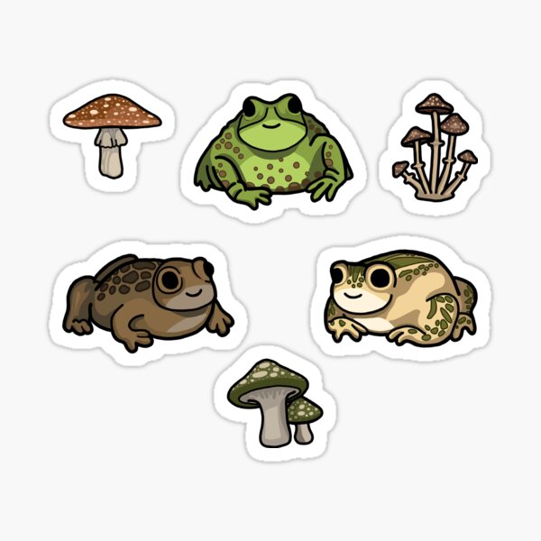 Item preview, Toad Forest Sticker Pack, Goblincore designed and sold by auristela.