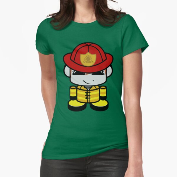 HERO'BOT Firefighter Daniella Cotton Fitted T-Shirt