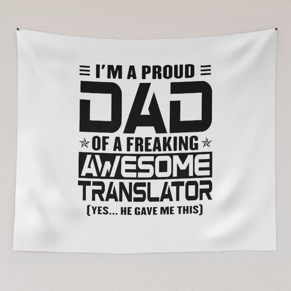 Item preview, I’m A Proud Dad Of A Freaking Awesome Translator, Funny Dad Shirt, Dad Of Translator Shirt, Dad Gifts, Christmas Gifts For Dad designed and sold by xlnv.