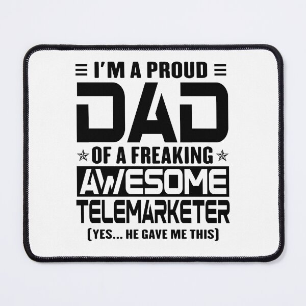Item preview, I’m A Proud Dad Of A Freaking Awesome Telemarketer, Funny Dad Shirt, Dad Of Telemarketer Shirt, Dad Gifts, Christmas Gifts For Dad designed and sold by xlnv.