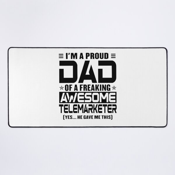 Item preview, I’m A Proud Dad Of A Freaking Awesome Telemarketer, Funny Dad Shirt, Dad Of Telemarketer Shirt, Dad Gifts, Christmas Gifts For Dad designed and sold by xlnv.