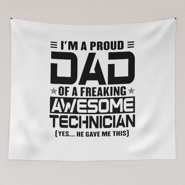 Item preview, I’m A Proud Dad Of A Freaking Awesome Technician, Funny Dad Shirt, Dad Of Technician Shirt, Dad Gifts, Christmas Gifts For Dad designed and sold by xlnv.