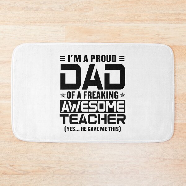 Item preview, I’m A Proud Dad Of A Freaking Awesome Teacher, Funny Dad Shirt, Dad Of Teacher Shirt, Dad Gifts, Christmas Gifts For Dad designed and sold by xlnv.