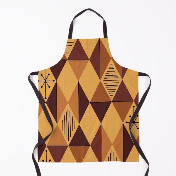 Artikelvorschau, Atomic Age Art Diamonds Ocker Kastanienbraun entworfen und verkauft von thepixelgarden.