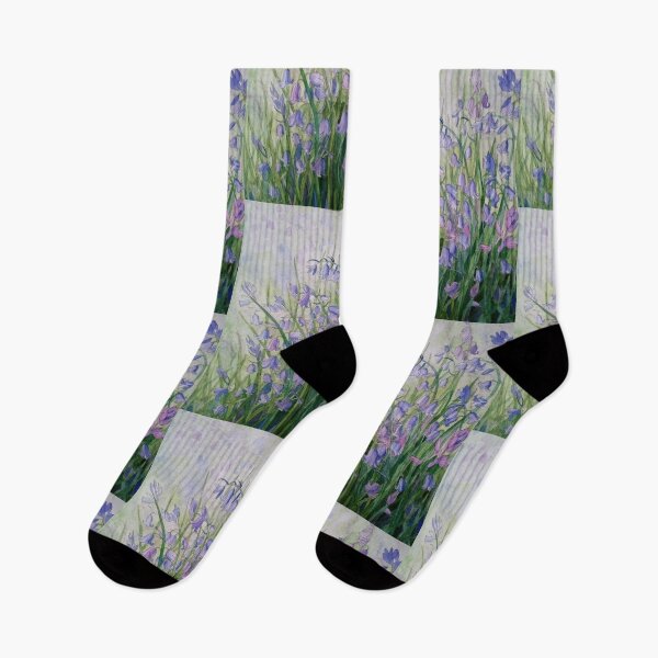 Item preview, Bluebells watercolour painting  designed and sold by esvb.