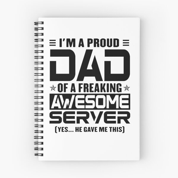 Item preview, I’m A Proud Dad Of A Freaking Awesome Server, Funny Dad Shirt, Dad Of Server Shirt, Dad Gifts, Christmas Gifts For Dad designed and sold by xlnv.